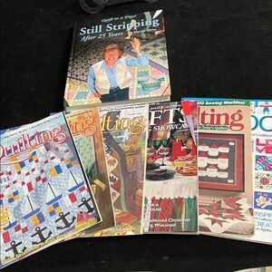 Vintage 7 Quilting Book Collection with Colorful Covers B4